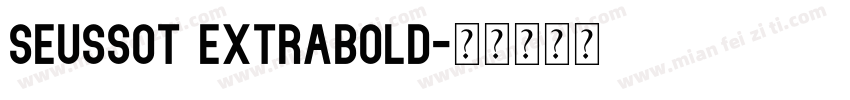 SeussOT ExtraBold字体转换